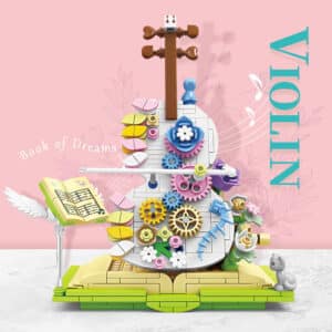 Violin Assembled Building Blocks