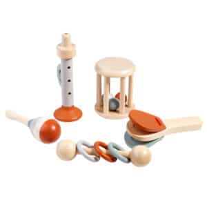 Wooden Baby Hand-Held Bells